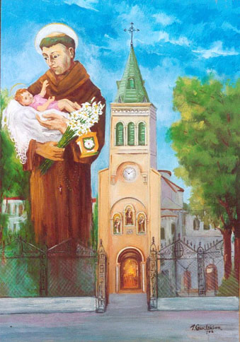 Parroquia San Antonio de Padua - Acrílico - 1,00 x 0,70